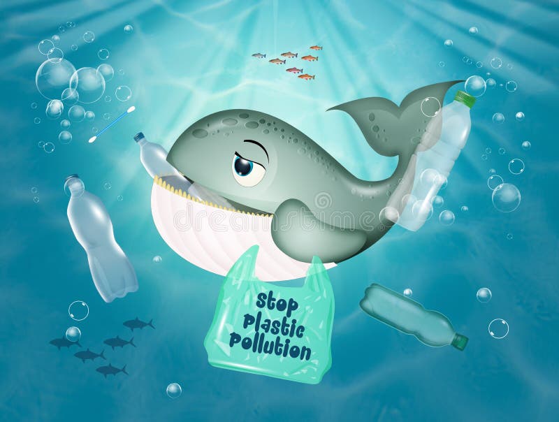 Whale Eats Plastic in the Sea Stock Illustration - Illustration of environmental, harmful: 162460190 Whale Eats Plastic in the Sea Stock Illustration - Illustration of environmental, harmful: 162460190