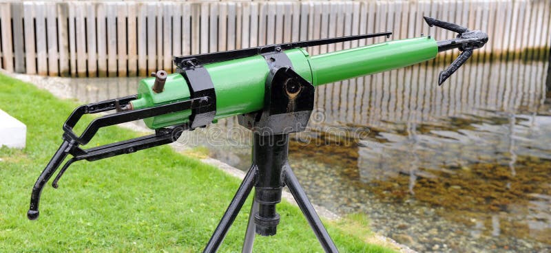Whale Hunting Gun royalty free stock photo Whale Hunting Gun royalty free stock photo