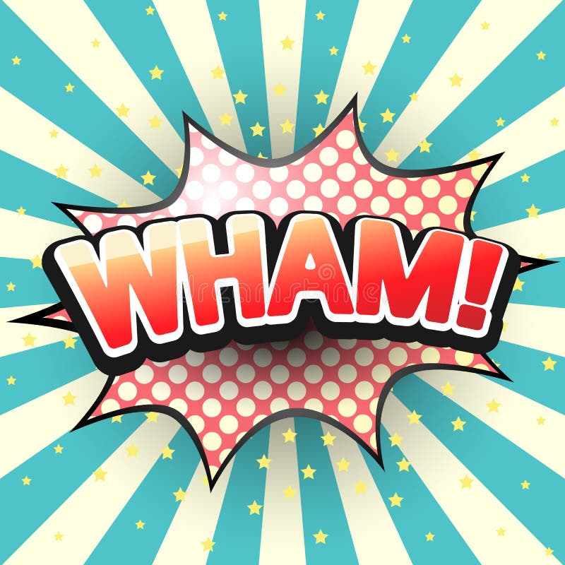 Wham, Comic Speech Bubble. Vector Stock Vector - Illustration of ...