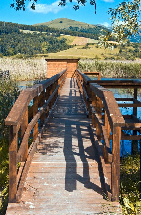 Wharf on Lake Colfiorito