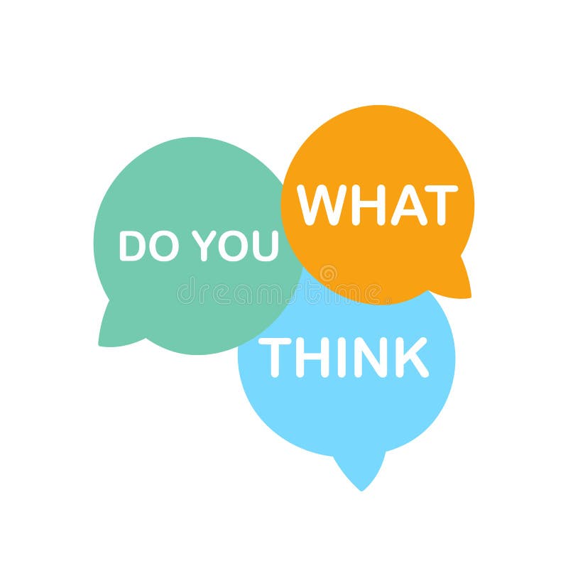 What Do You Think Stock Illustrations – 262 What Do You Think Stock