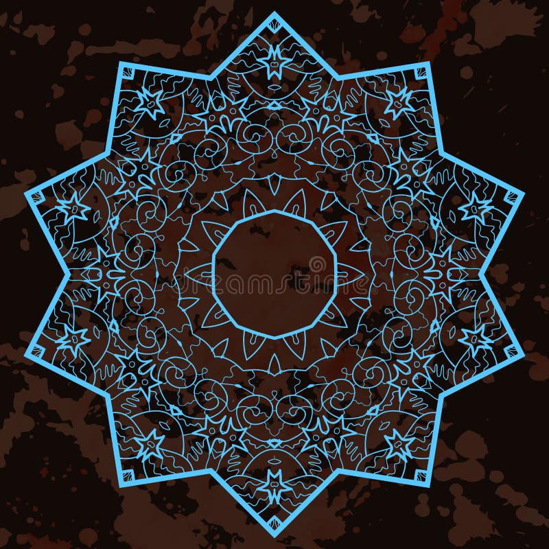 Oriental mandala motif. What is karma