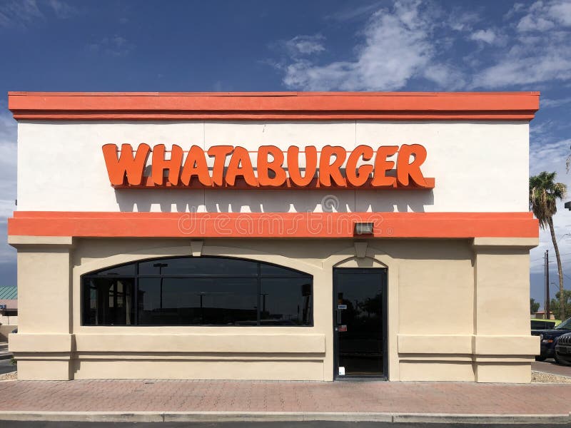 Whataburger es un restaurante americano de comida rápida imágenes de archivo libres de regalías