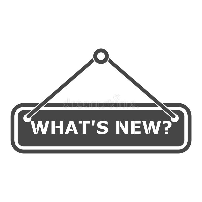 Whats New icon, What`s new On the white background