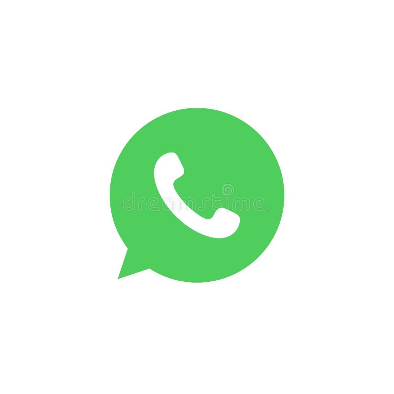 Whatsapp Icon Logo Element Sign Vector In Green Mobile App On White