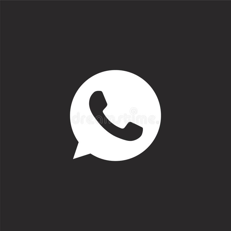 Whatsapp Logo White And Black