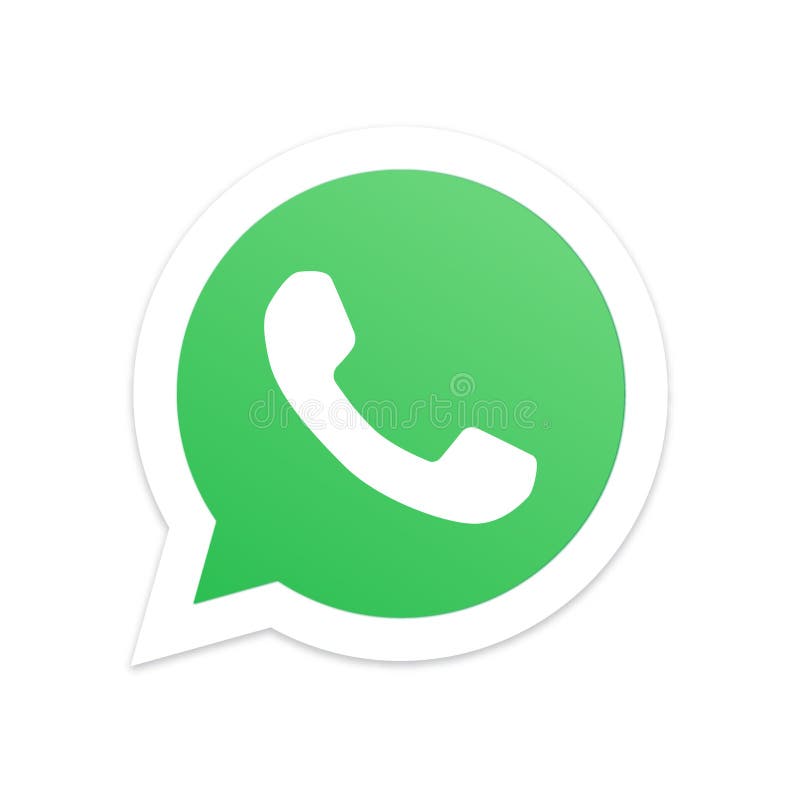 Whatsapp flat icon. editorial image. Illustration of dial - 164609425