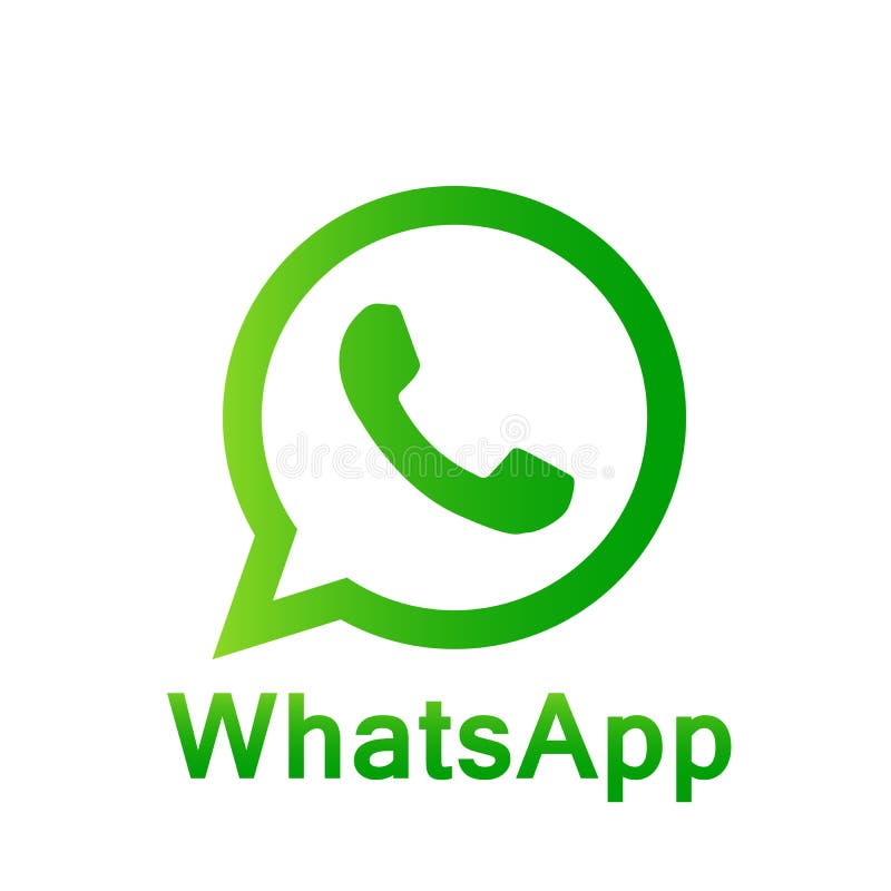 WhatsApp Icon Logo Element Sign in Green Vector Mobile App on White  Background Editorial Image - Illustration of discussion, chat: 134796795