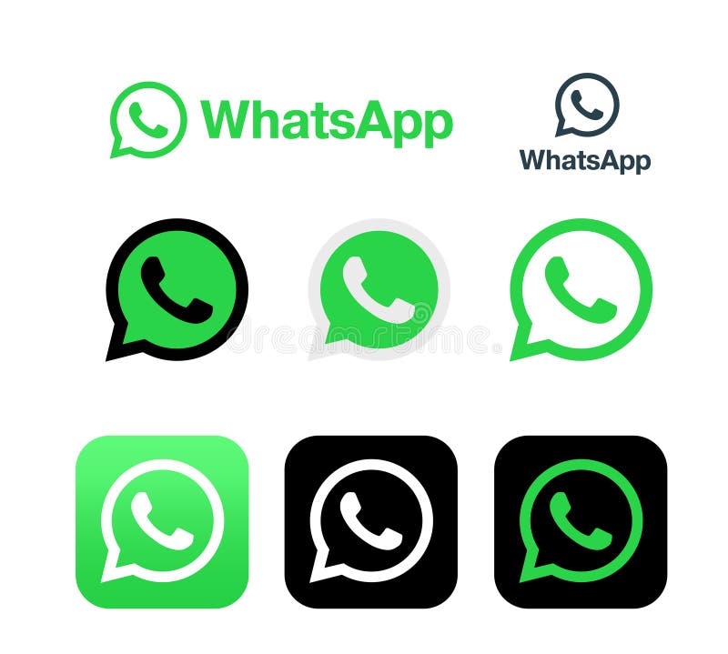 Whatsapp Vector Editorial Logo On White Background Editorial Photo