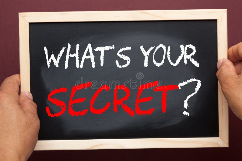 What’s Your Secret stock image. Image of partnership 128532733