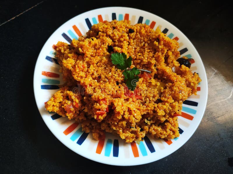 Wheat Grain Makes a Farm Daliya Indian Dish Stock Image Image of