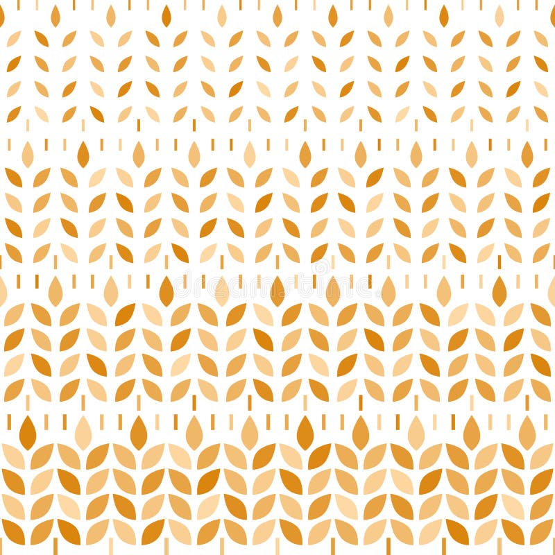 Wheat pattern. Grain malt and wheat, barley, oat, rice, millet, maize, bran, rye or corn. Wheat ears gold background. Golden textu