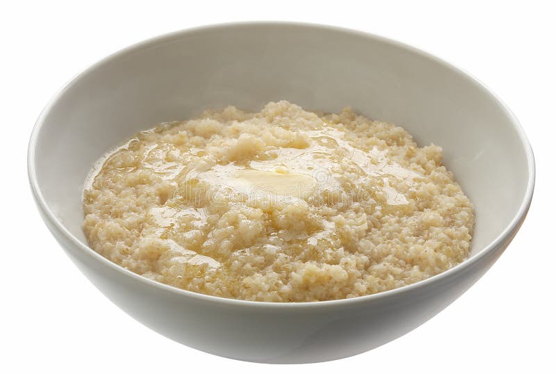 Wheat porridge stock photo