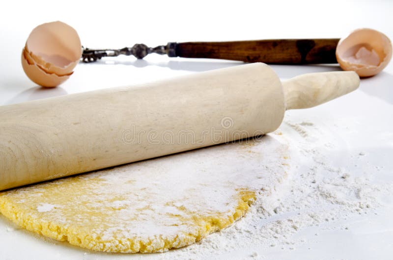 Wheat semolina pasta dough stock photo. Image of recipe - 23029804