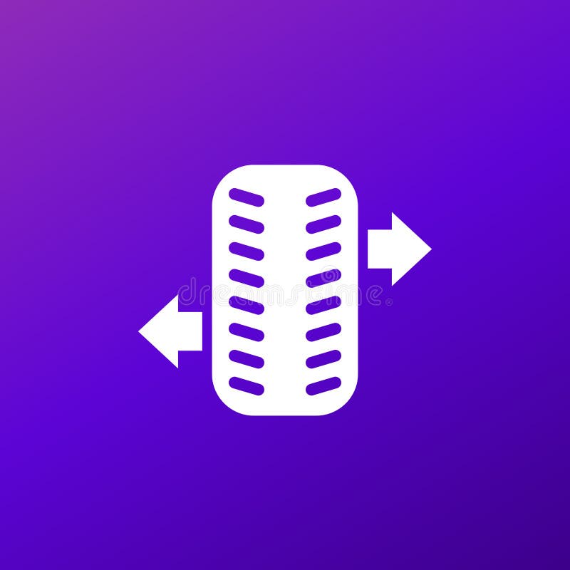 Wheel alignment icon, vector sign royalty free illustration