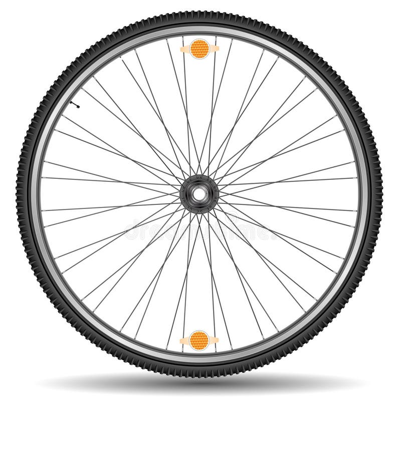 Bicycle wheel stock vector. Illustration of sport, round 25679785