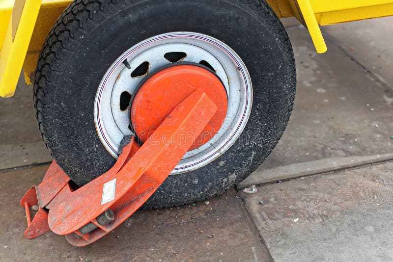 Wheel Clamp Boot stock photo. Image of wheel, stationary 129291724