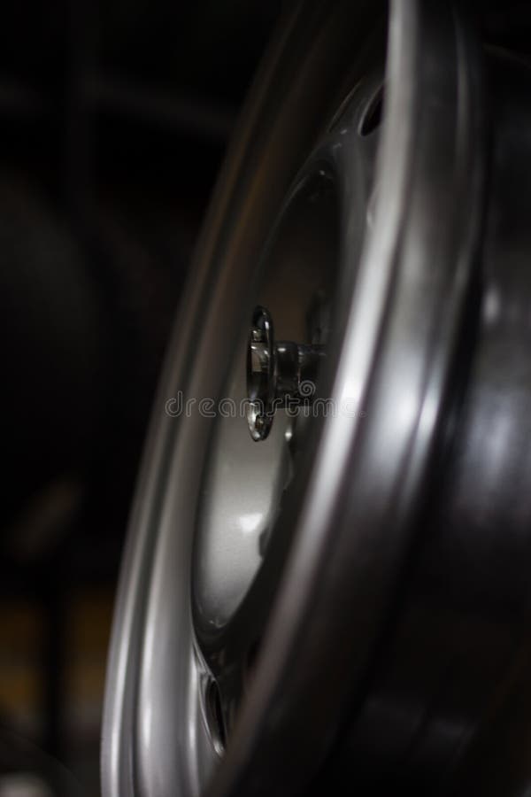 Wheel disk stock photo. Image of silver, black, disk 121591650