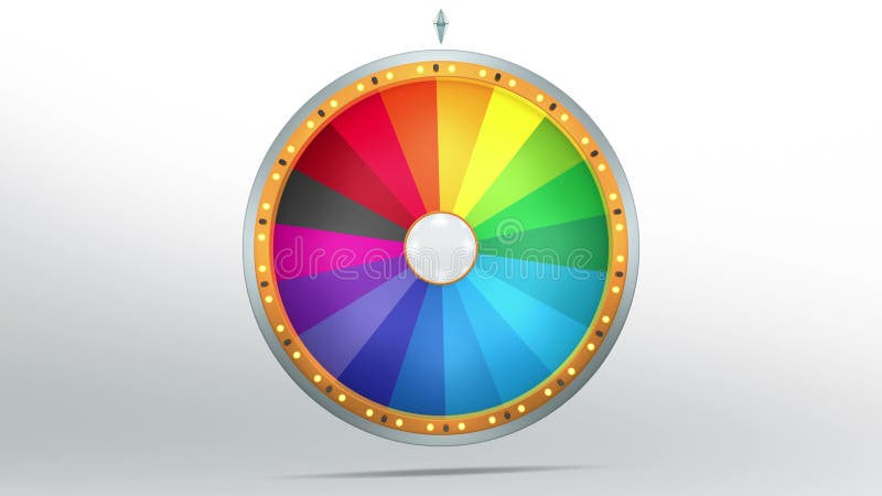 Wheel Fortune with 18 Colors Space Stock Footage - Video of prize, lucky:  69400988