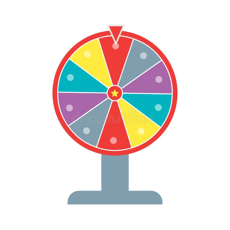 Wheel of Fortune Flat Design Stock Illustration Illustration of lucky