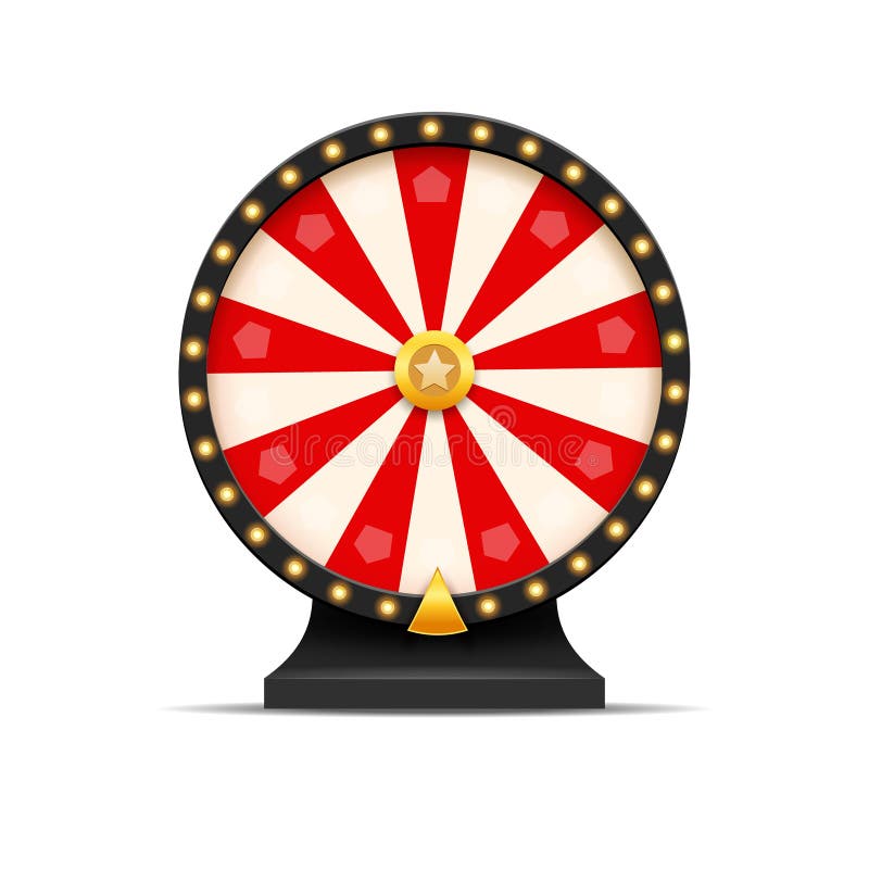 Wheel Of Fortune lottery luck illustration. Casino game of chance. Win fortune roulette. Gamble chance leisure vector illustration Wheel Of Fortune lottery luck illustration. Casino game of chance. Win fortune roulette. Gamble chance leisure vector illustration