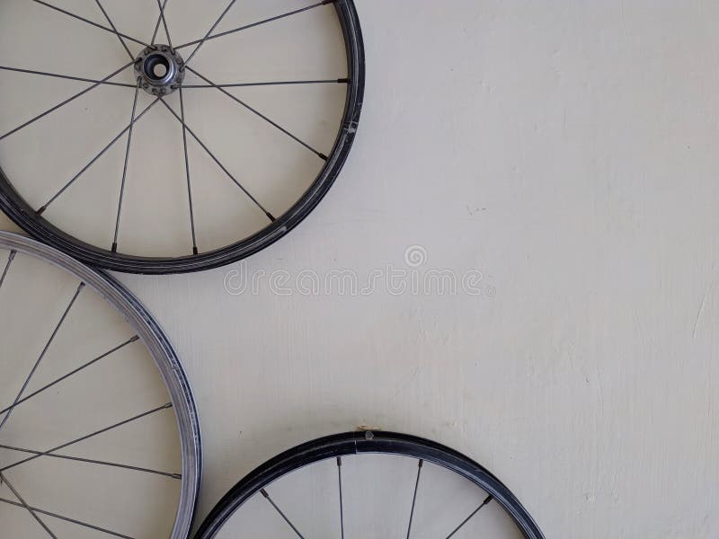 Wheel Frame Background on the Wall Stock Photo - Image of healthy