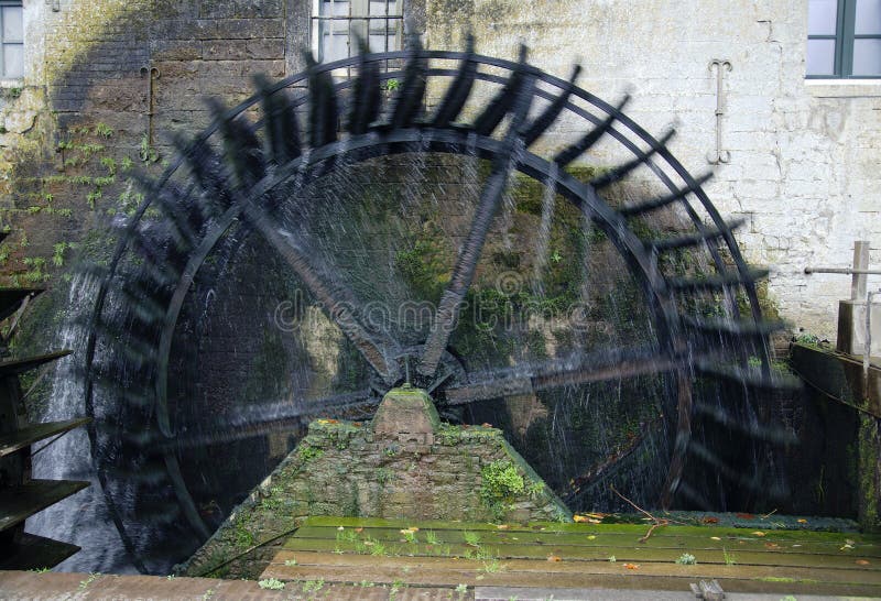 Wheel of historic watermill