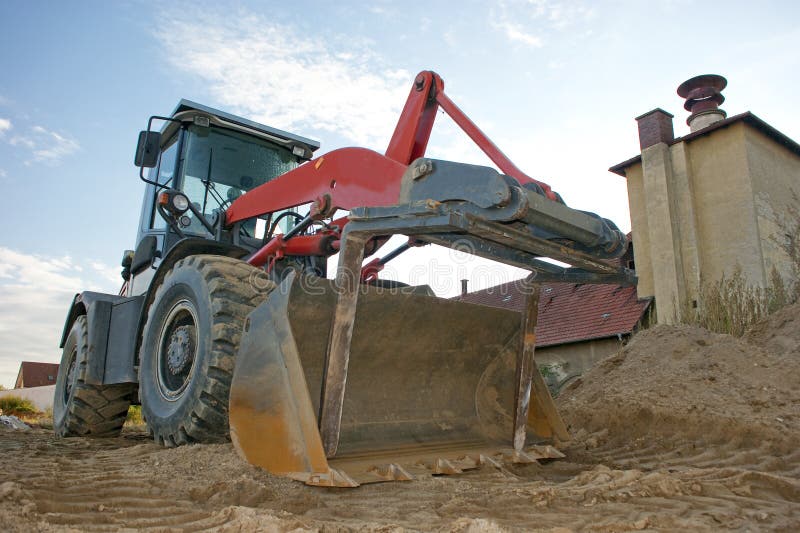 Wheel loader royalty free stock image