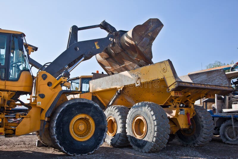 Wheel loader royalty free stock image