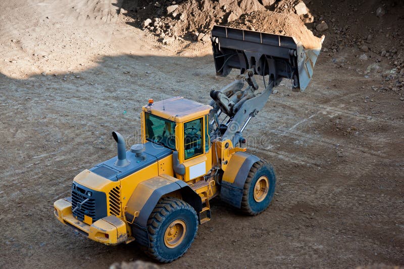 Wheel loader stock images