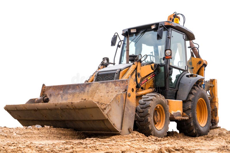 Wheel loader excavator stock photo. Image of vehicle 144198850
