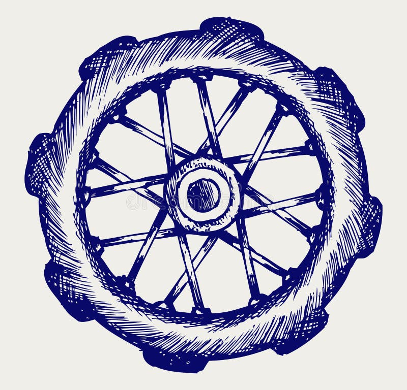 Vector wheel and rim stock vector. Illustration of sport 10684111