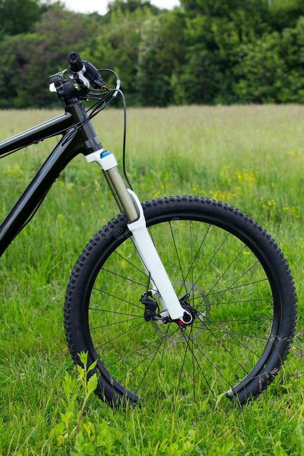Wheel of a mountain bike stock image. Image of recreation 91302265