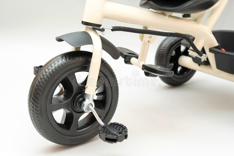 Wheel and Pedals of Tricycle Sidecar Closeup Stock Image Image of