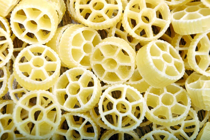 Wheel Shape Colourful Fryums Papad Snack. Selective Focus Stock Photo