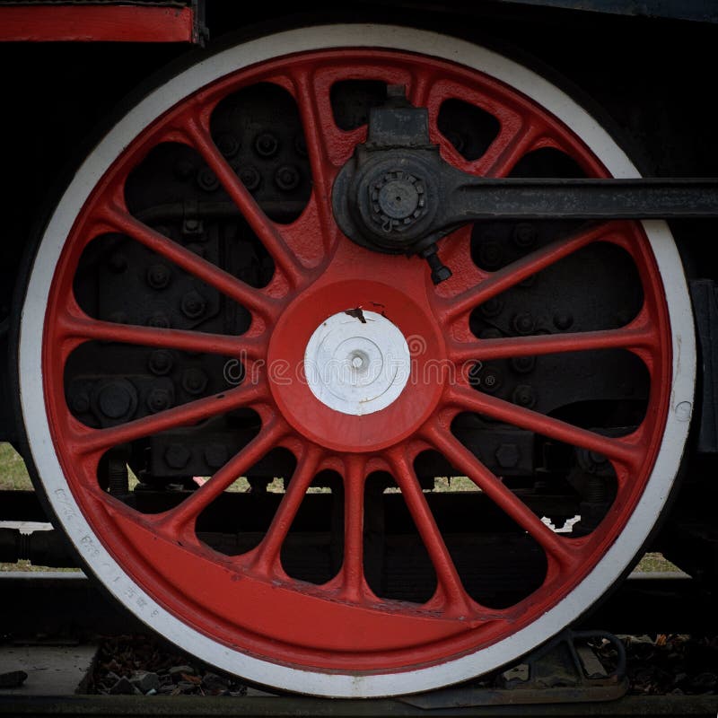 Wheel of steam locomotive