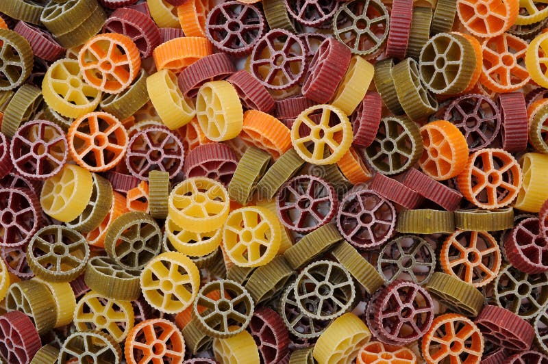 Wheel pasta stock photo. Image of pile, yellow, product 29511462