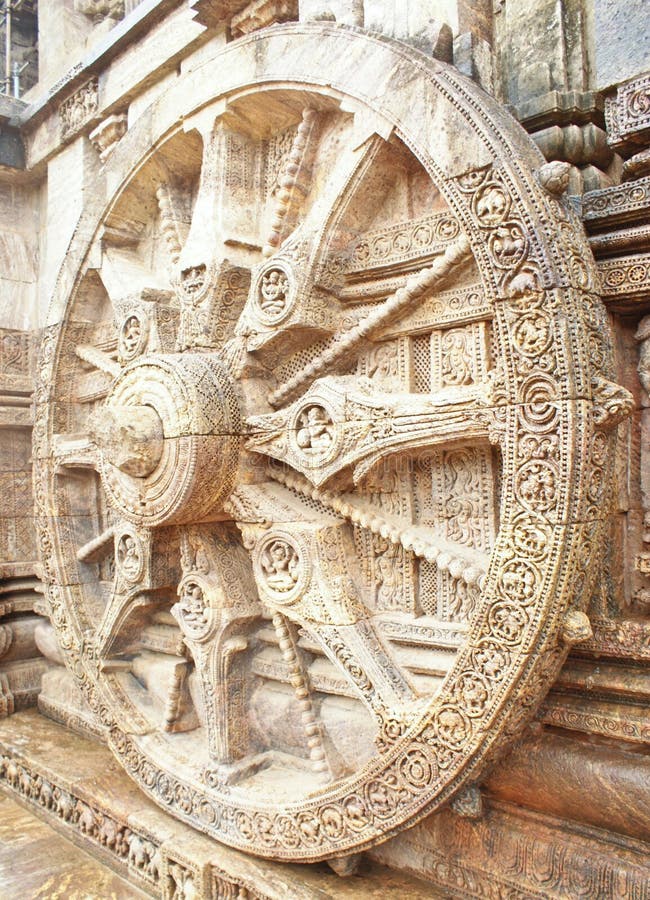 The wheel of Sun God's chariot at Konark Temple