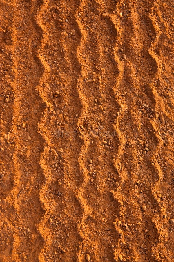 Wheel tracks on country road