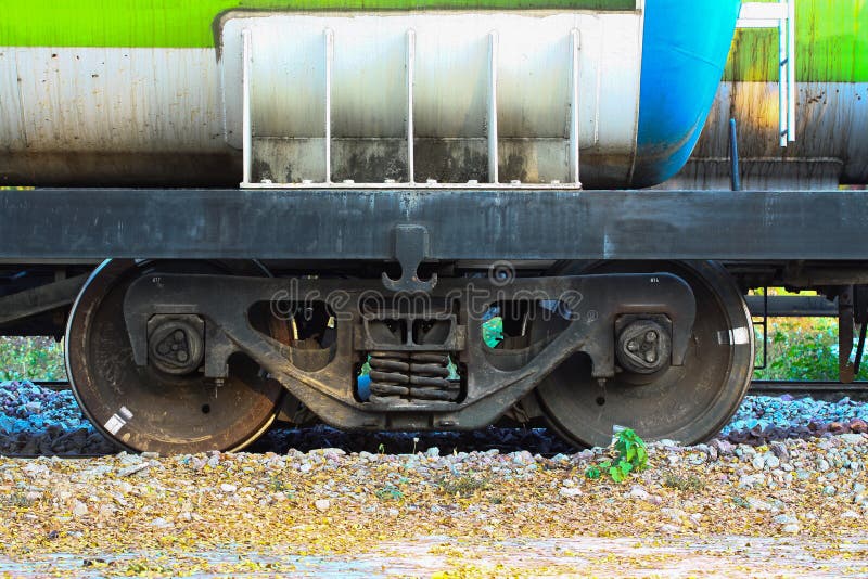 Wheel of Train or Railway, Suspension Base of Train Stock Image Image