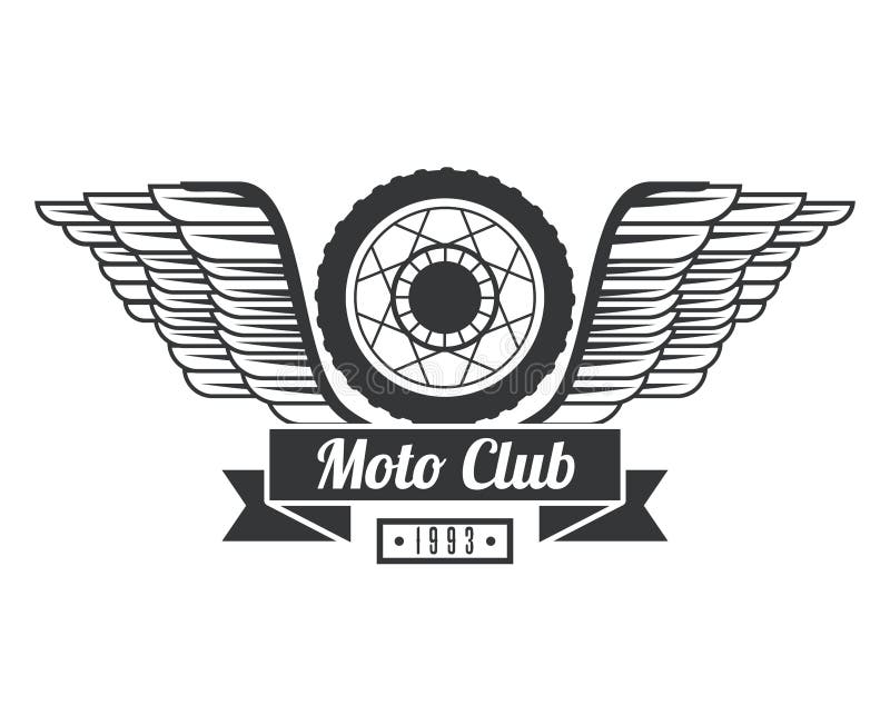 Wheel with wings stock vector. Illustration of wheel 14425372