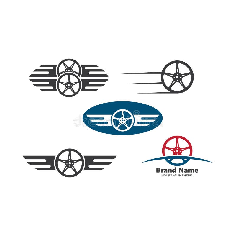 Car Wings Icon Vector Illustration Design Stock Vector Illustration