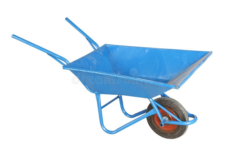 Wheelbarrow Stock Photo Image Of Wheelbarrow Blue Industrial 25410188