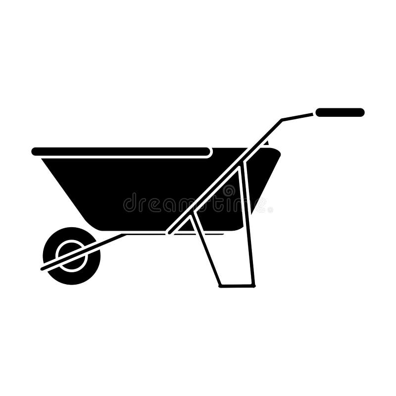 Wheelbarrow Tool of Farm Design Stock Vector - Illustration of harvest ...