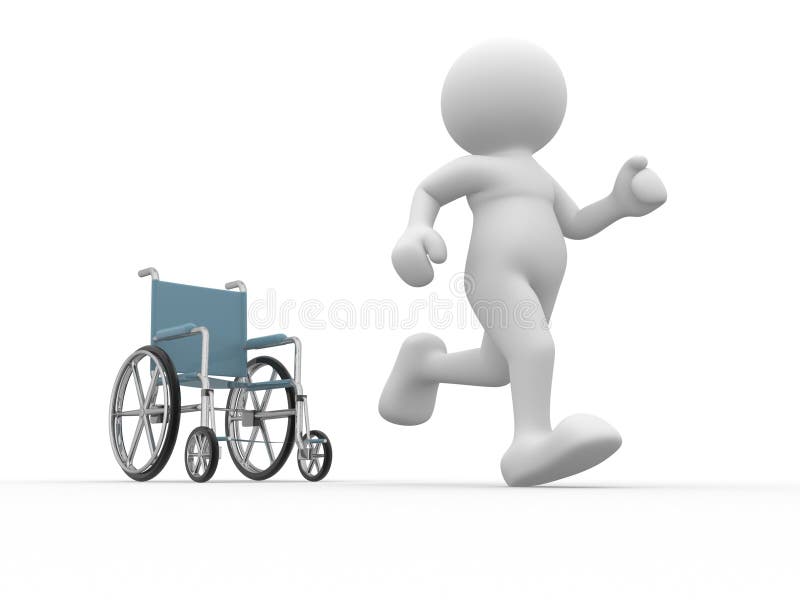 Wheelchair. vector illustration
