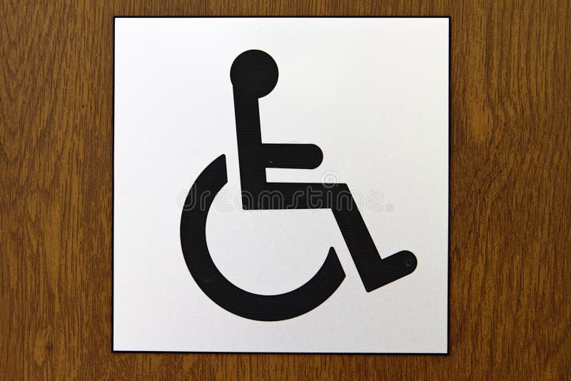 Wheelchair Accessible Sign stock image