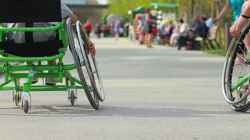 Wheelchair stock video