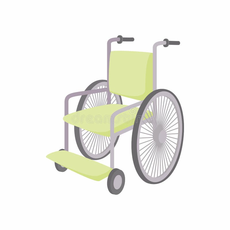 Wheelchair Icon, Cartoon Style Stock Vector - Illustration of hospital,  graphic: 78680915
