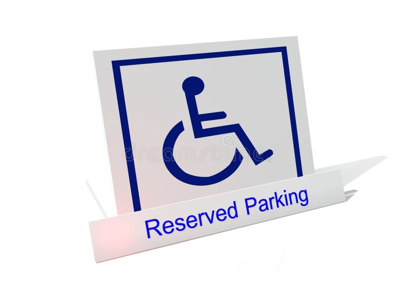 Wheelchair parking sign