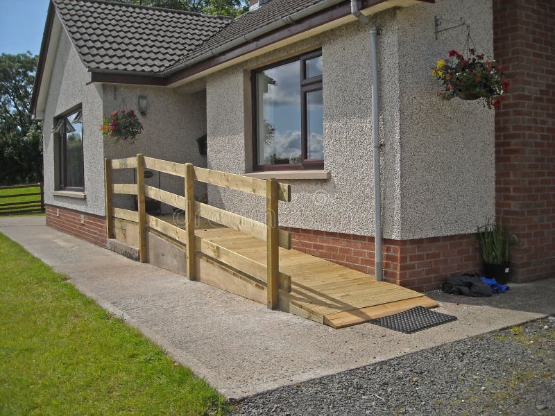 Wheelchair Ramp Fitted To Front of Home Stock Image Image of access, fitted 147394481